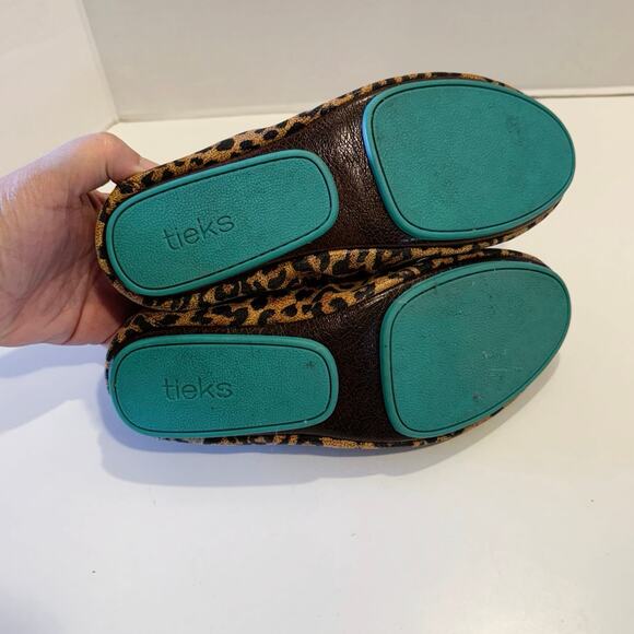 Tieks leopard ballet flats LEOPARD animal print leather women's size 7 EXCELLENT - Picture 3 of 16